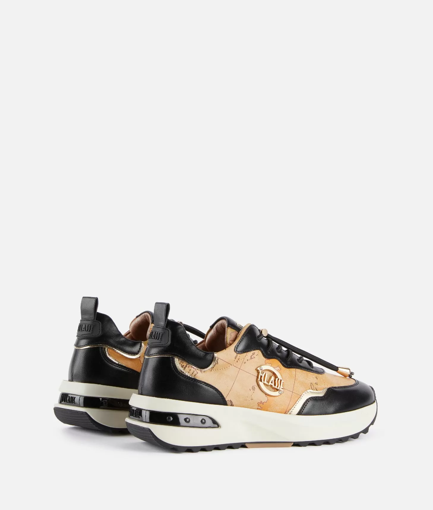 Alviero martini 1a classe Geo Road Marrakech sneakers in eco nappa Nere Promozione Limitata