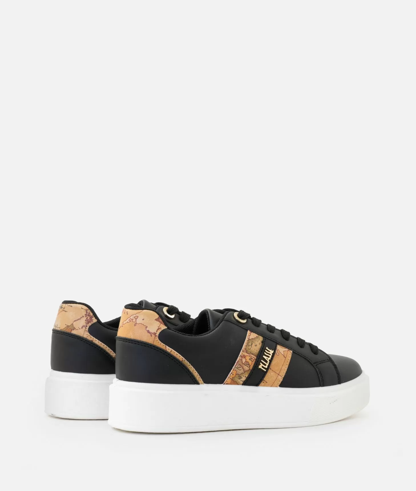 Alviero martini 1a classe Sneakers in eco nappa con logo e bande Geo Classic Nere Shopping Online