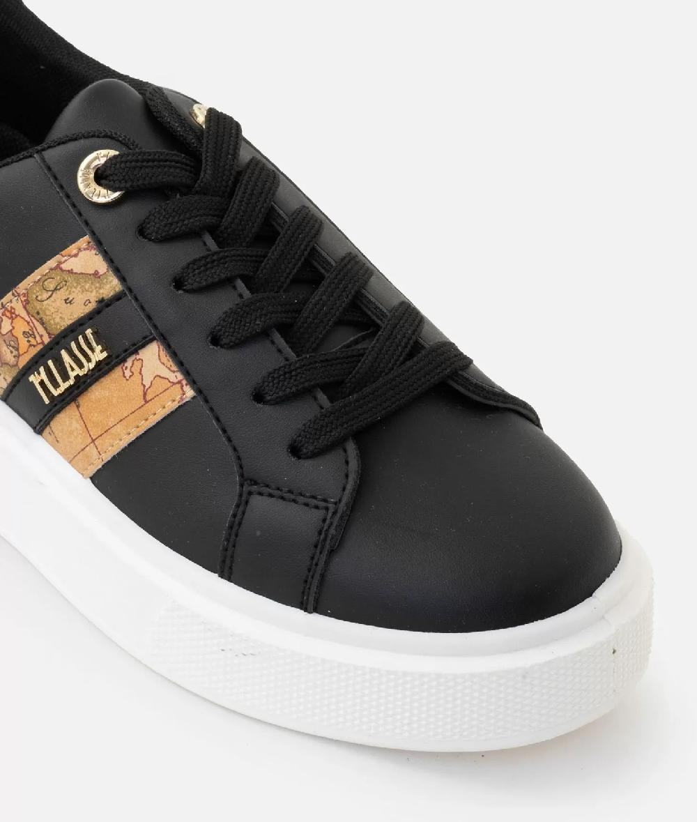 Alviero martini 1a classe Sneakers in eco nappa con logo e bande Geo Classic Nere Shopping Online