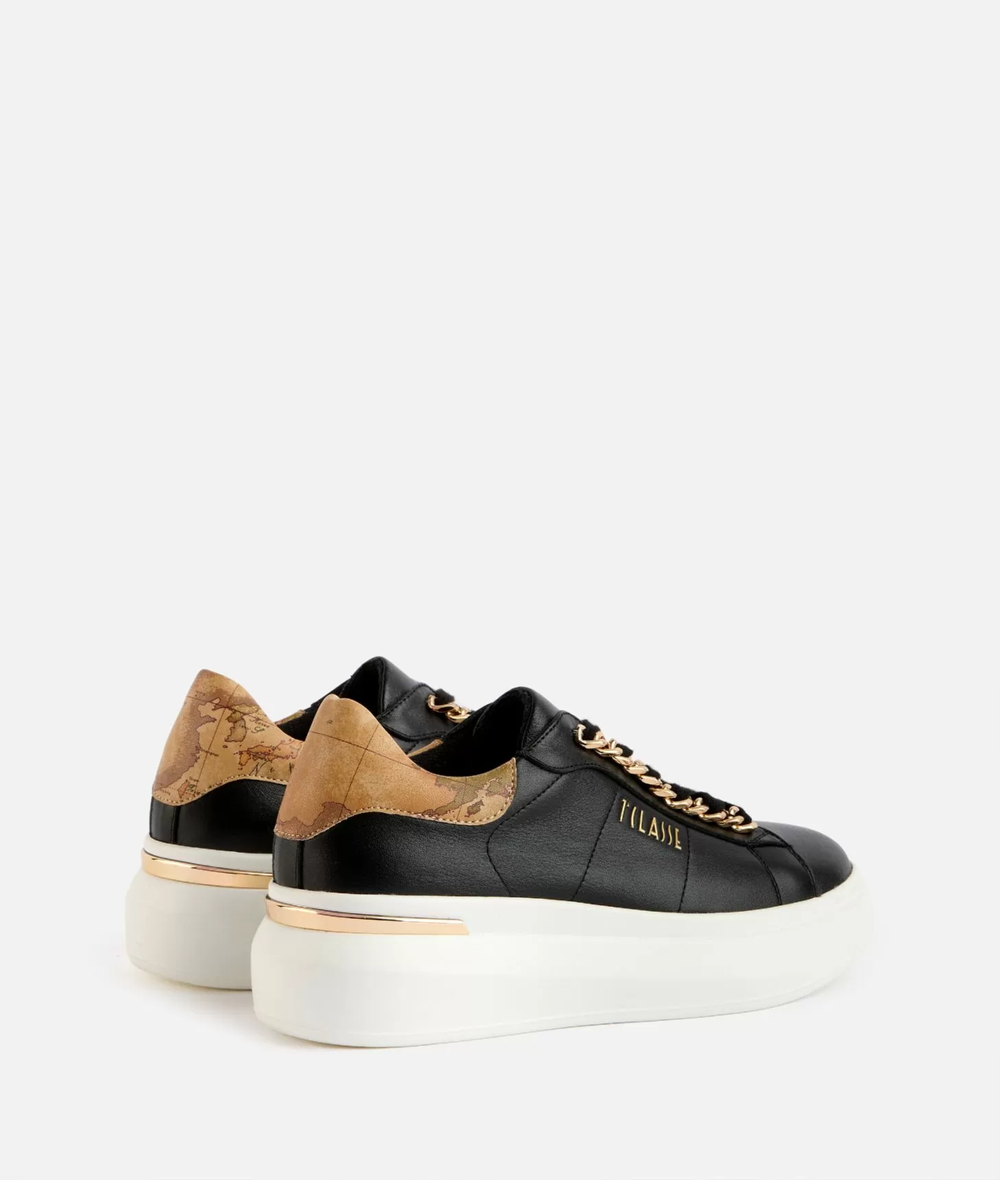 Alviero martini 1a classe Sneakers in eco nappa con dettaglio catena Nere Convenienza