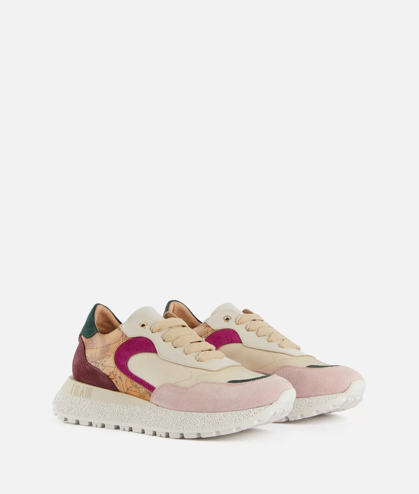 Alviero martini 1a classe Running in pelle scamosciata con mix materico Multicolor Offerta