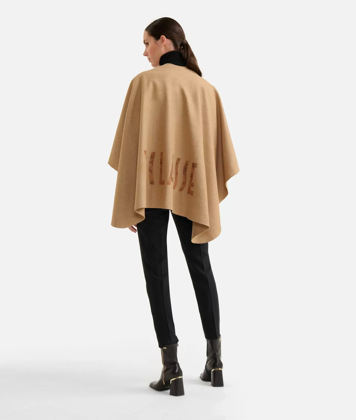 Alviero martini 1a classe Mantella in panno con logo 1ᴬ Classe Biscotto Negozio