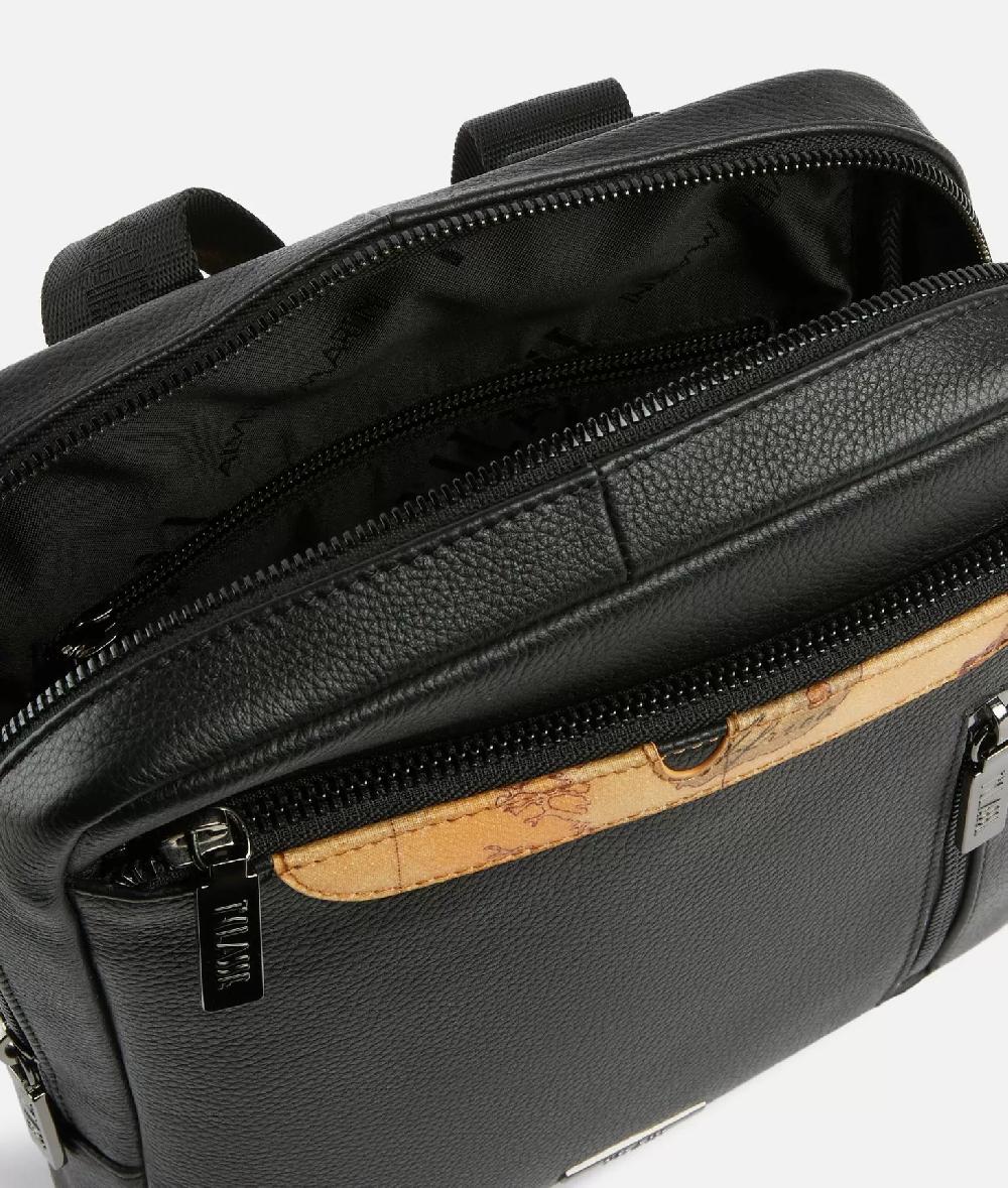 Alviero martini 1a classe Beta Leather bandoliera grande Nera Spedizione Gratuita
