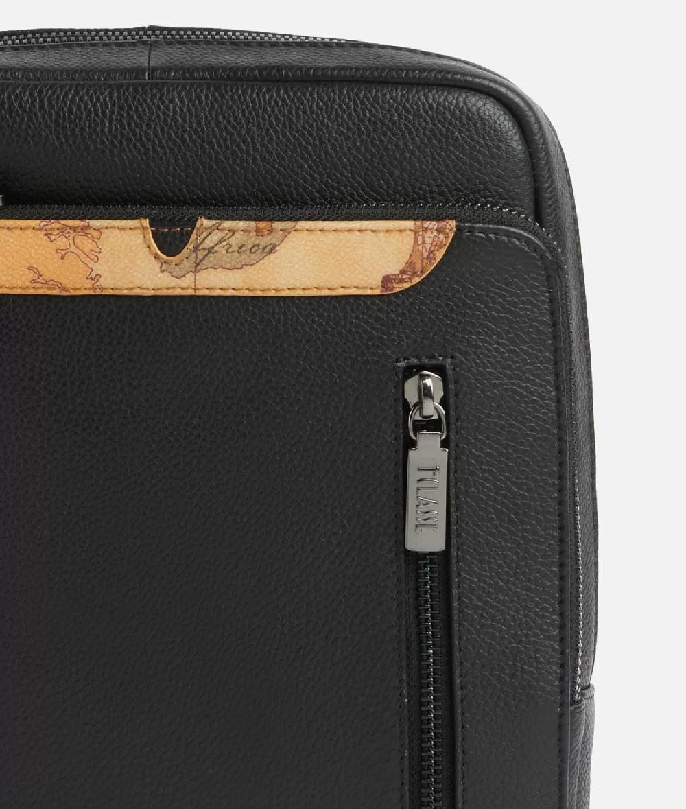 Alviero martini 1a classe Beta Leather bandoliera grande Nera Spedizione Gratuita