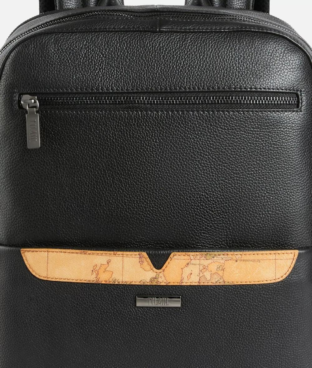 Alviero martini 1a classe Beta Leather zaino portacomputer Nero Offerta per la Festa della Mamma