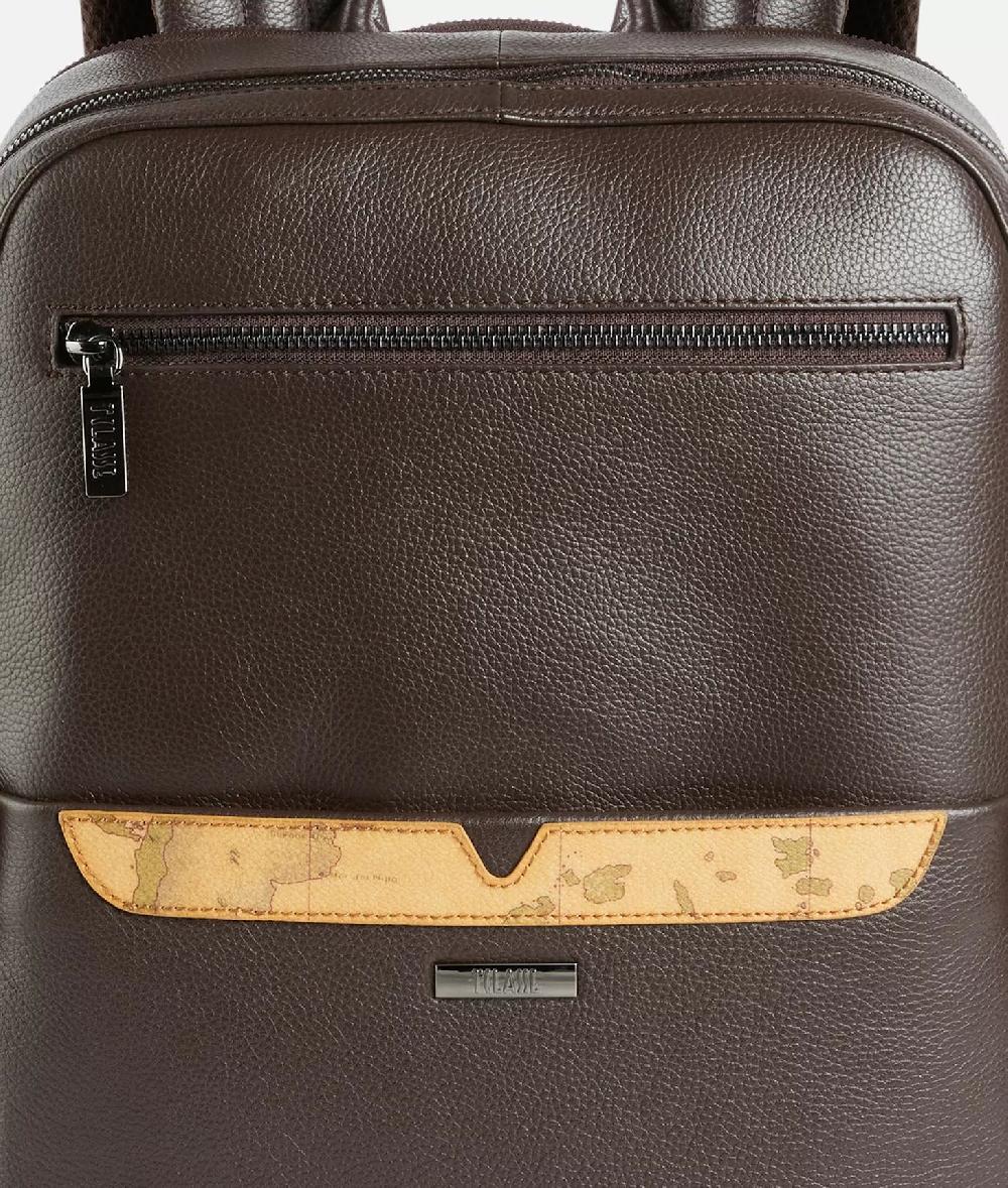 Alviero martini 1a classe Beta Leather zaino portacomputer Testa Di Moro Soddisfazione Garantita