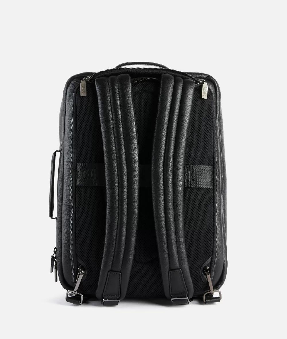 Alviero martini 1a classe Beta Leather zaino da viaggio tripla portabilità Nero Qualità Garantita
