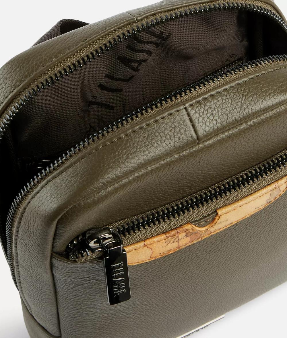 Alviero martini 1a classe Beta Leather bandoliera piccola Verde Militare Acquista Ora