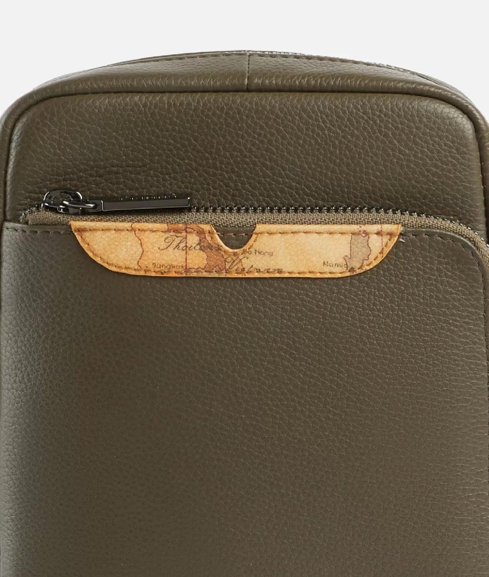 Alviero martini 1a classe Beta Leather bandoliera piccola Verde Militare Acquista Ora