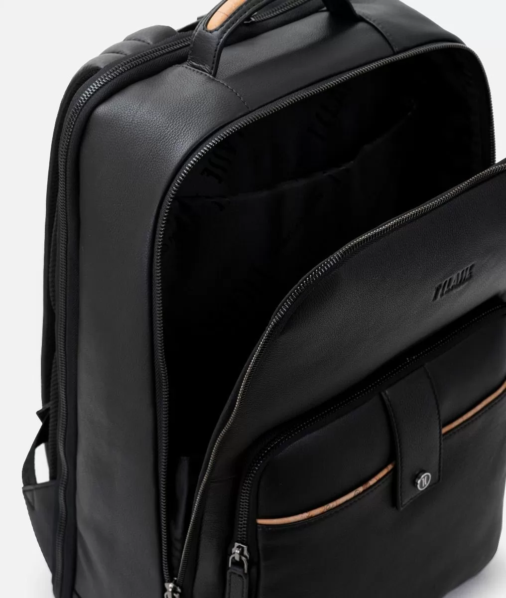 Alviero martini 1a classe Zaino da lavoro in pelle Nero Outlet