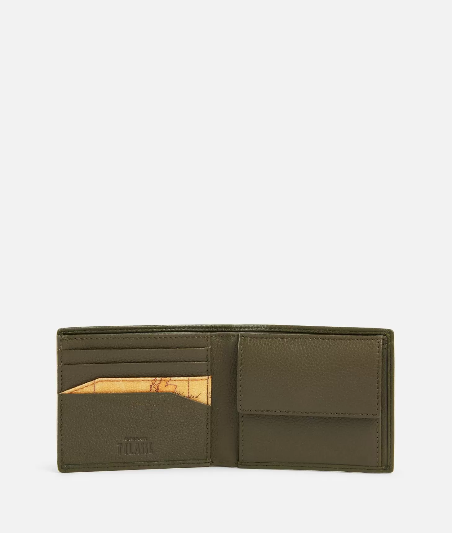 Alviero martini 1a classe Beta Leather portafoglio piccolo Verde Militare Italy