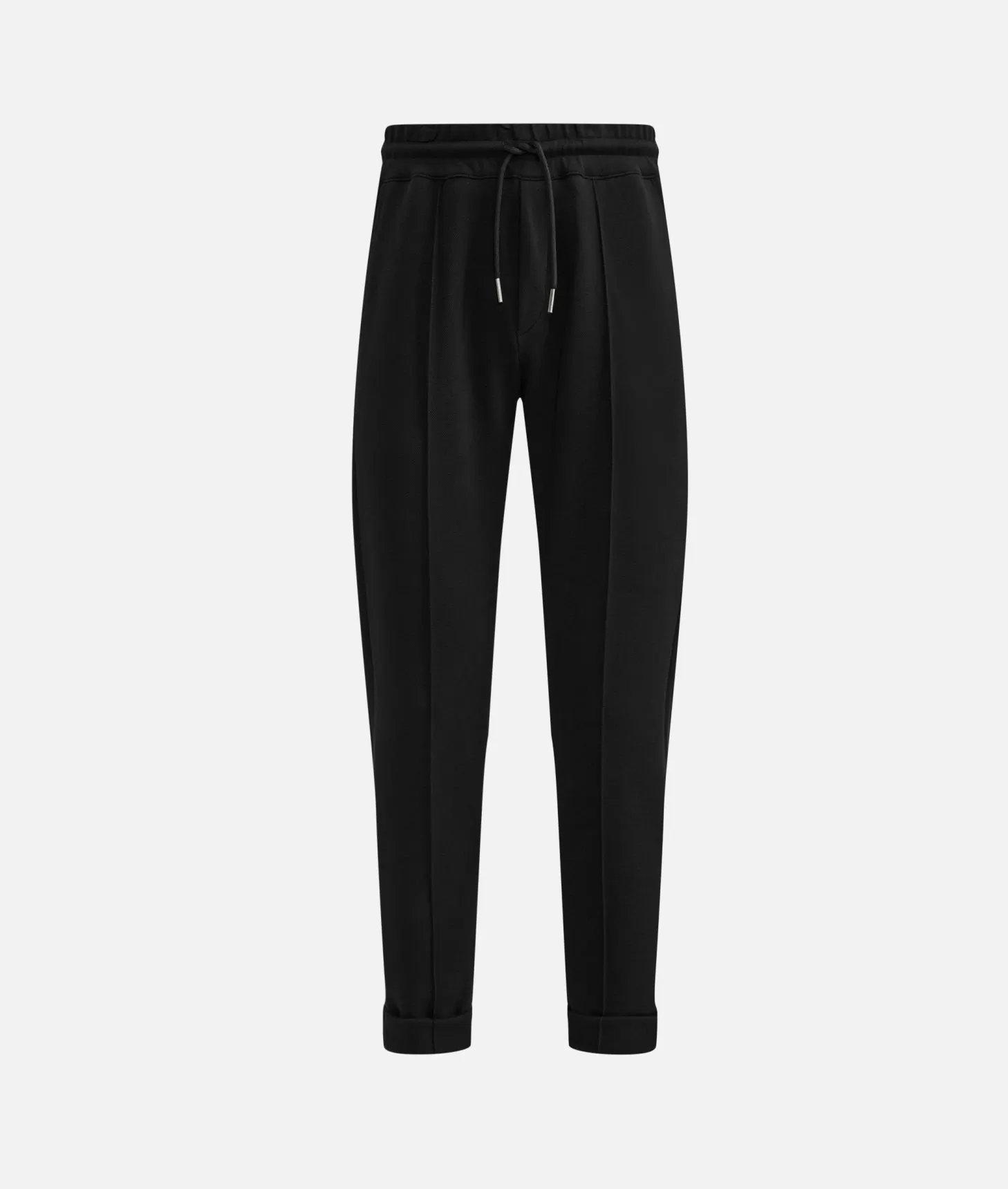 Alviero martini 1a classe Pantaloni con coulisse in cotone piquet Neri Promozione