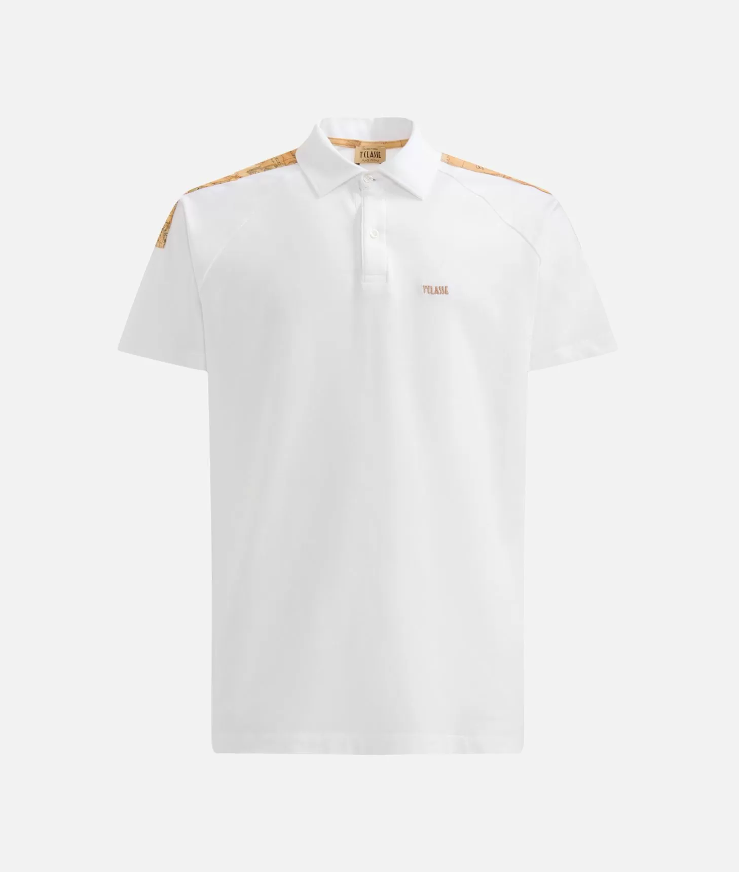Alviero martini 1a classe Polo in cotone stretch con dettagli spalle Bianca Spedizione Gratuita