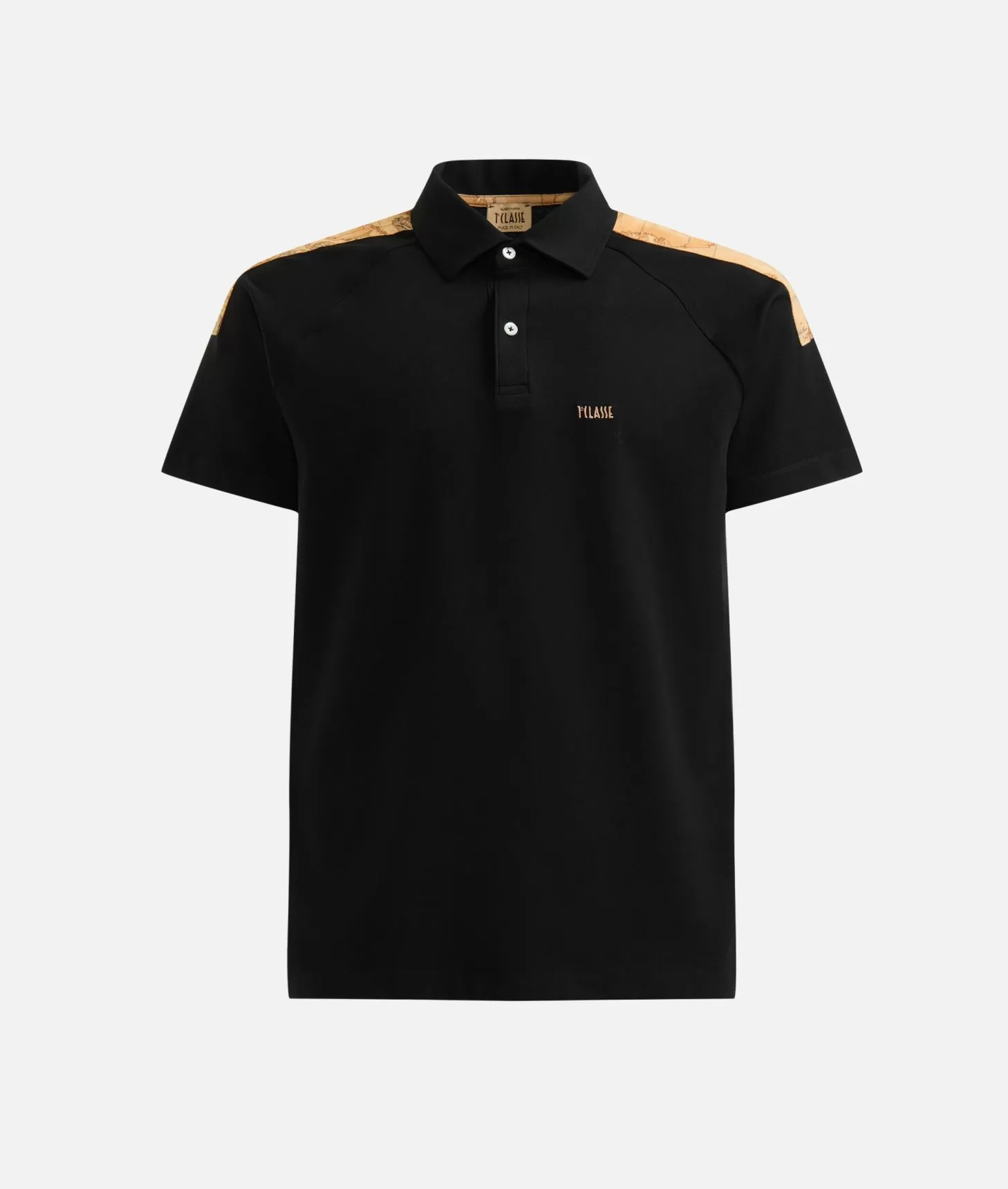 Alviero martini 1a classe Polo in cotone stretch con dettagli spalle Nera Qualità Garantita