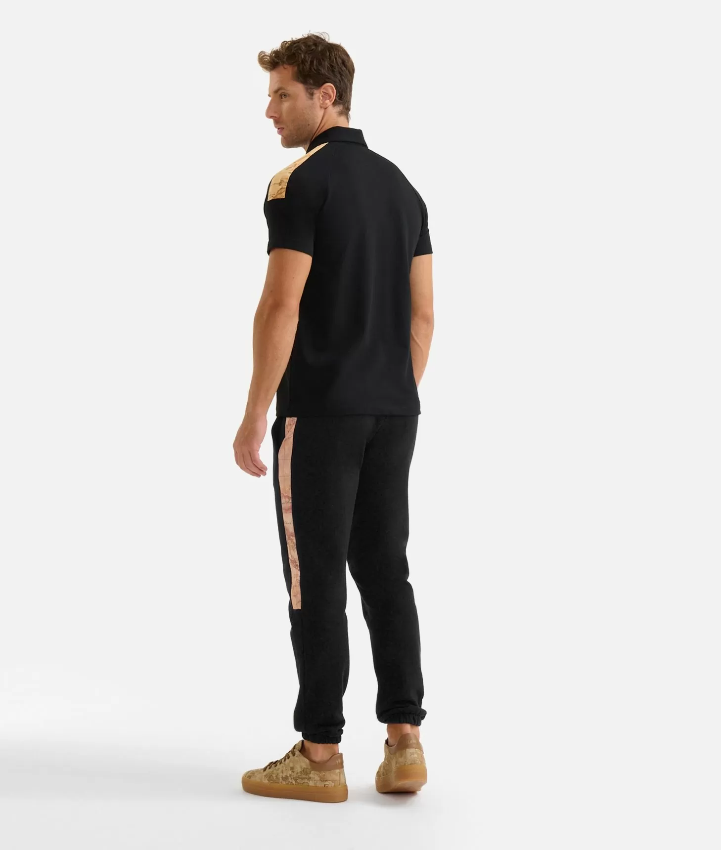 Alviero martini 1a classe Polo in cotone stretch con dettagli spalle Nera Qualità Garantita