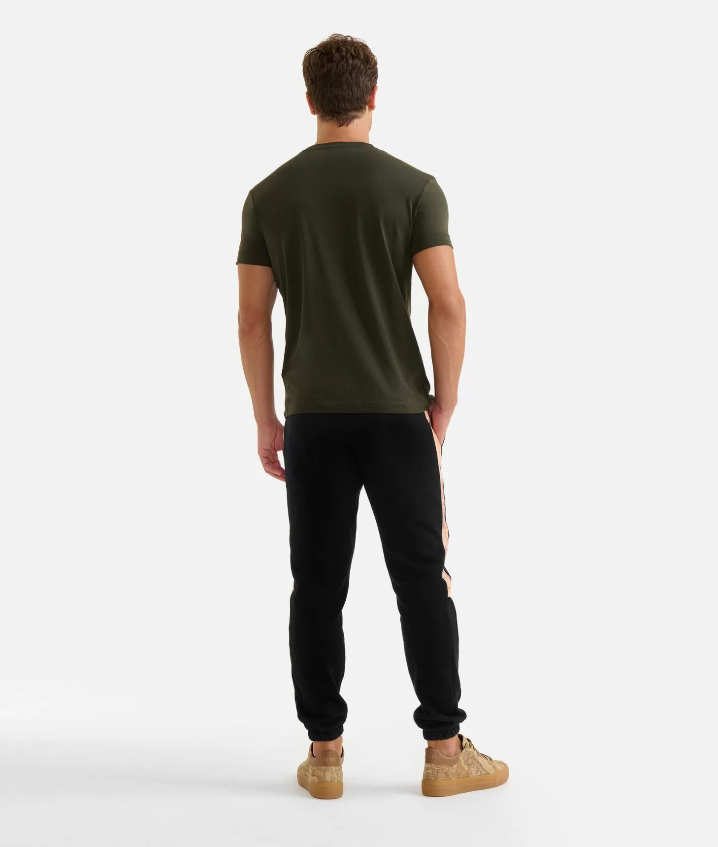 Alviero martini 1a classe T-shirt in cotone con dettagli spalle Verde Militare Promozione Limitata