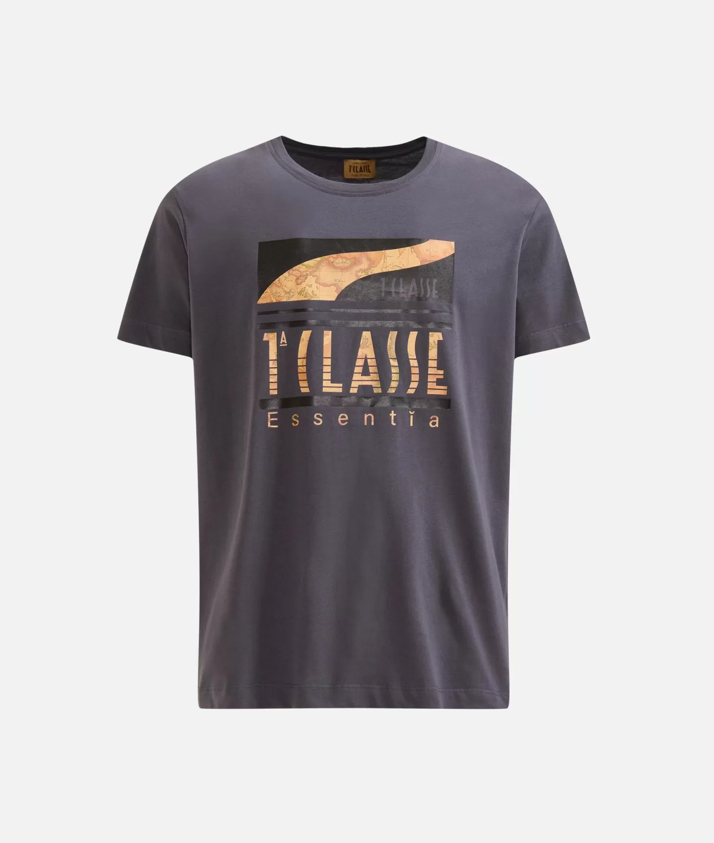 Alviero martini 1a classe T-shirt in cotone con logo 1ᴬ Classe Essentia Piombo Shopping Online