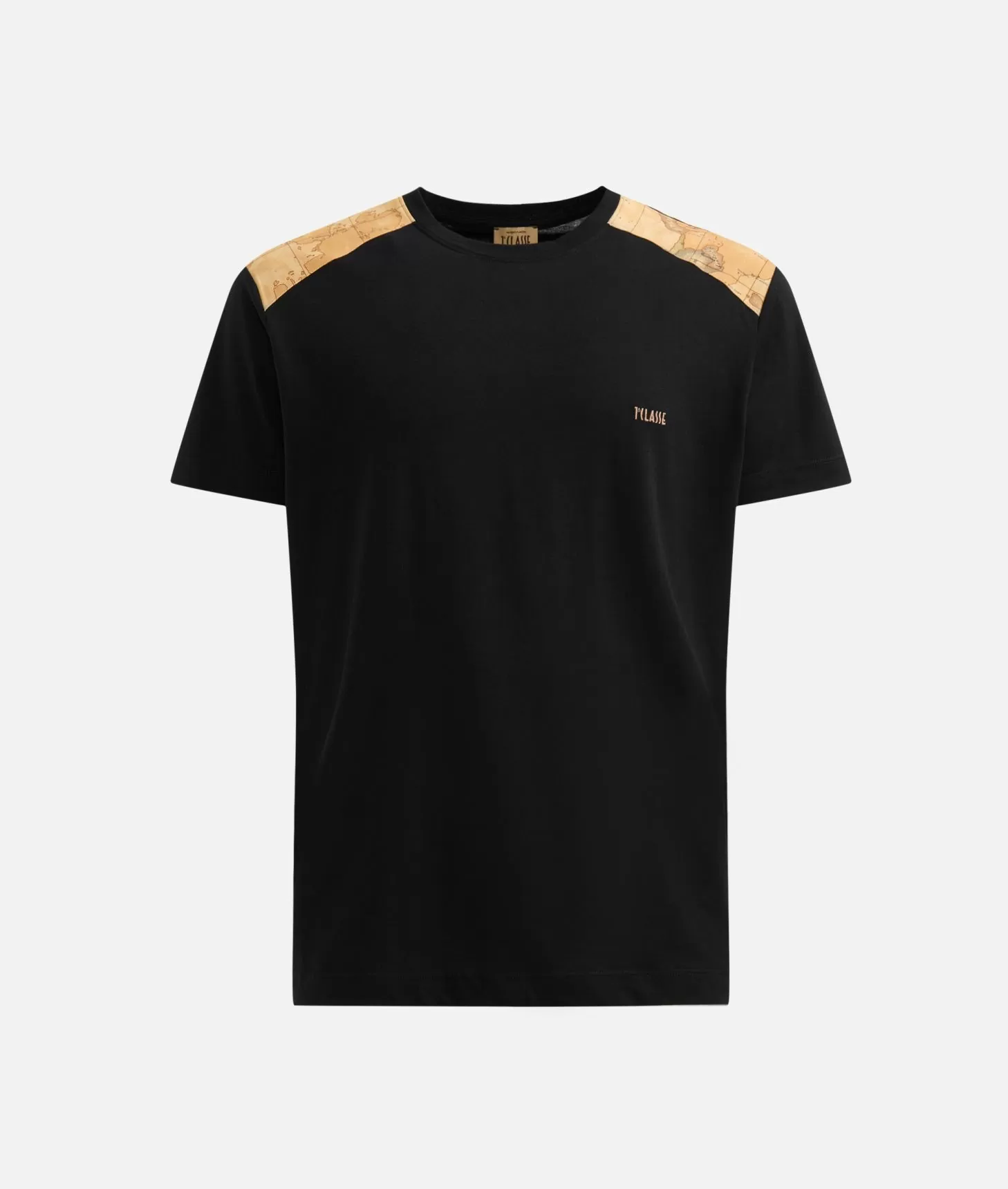 Alviero martini 1a classe T-shirt in cotone con dettagli spalle Nera Affare Del Giorno