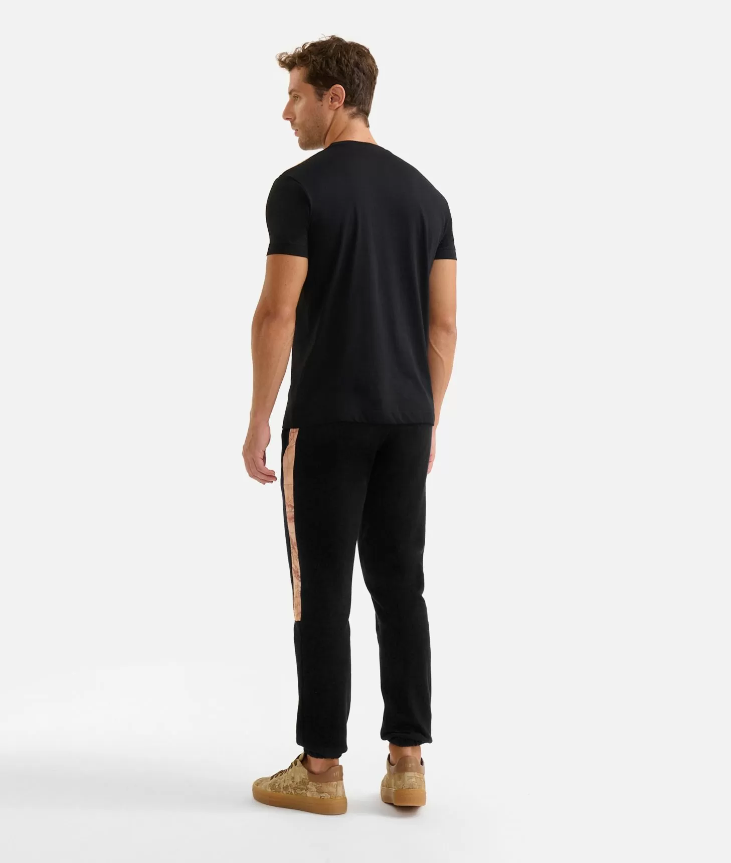 Alviero martini 1a classe T-shirt in cotone con dettagli spalle Nera Affare Del Giorno