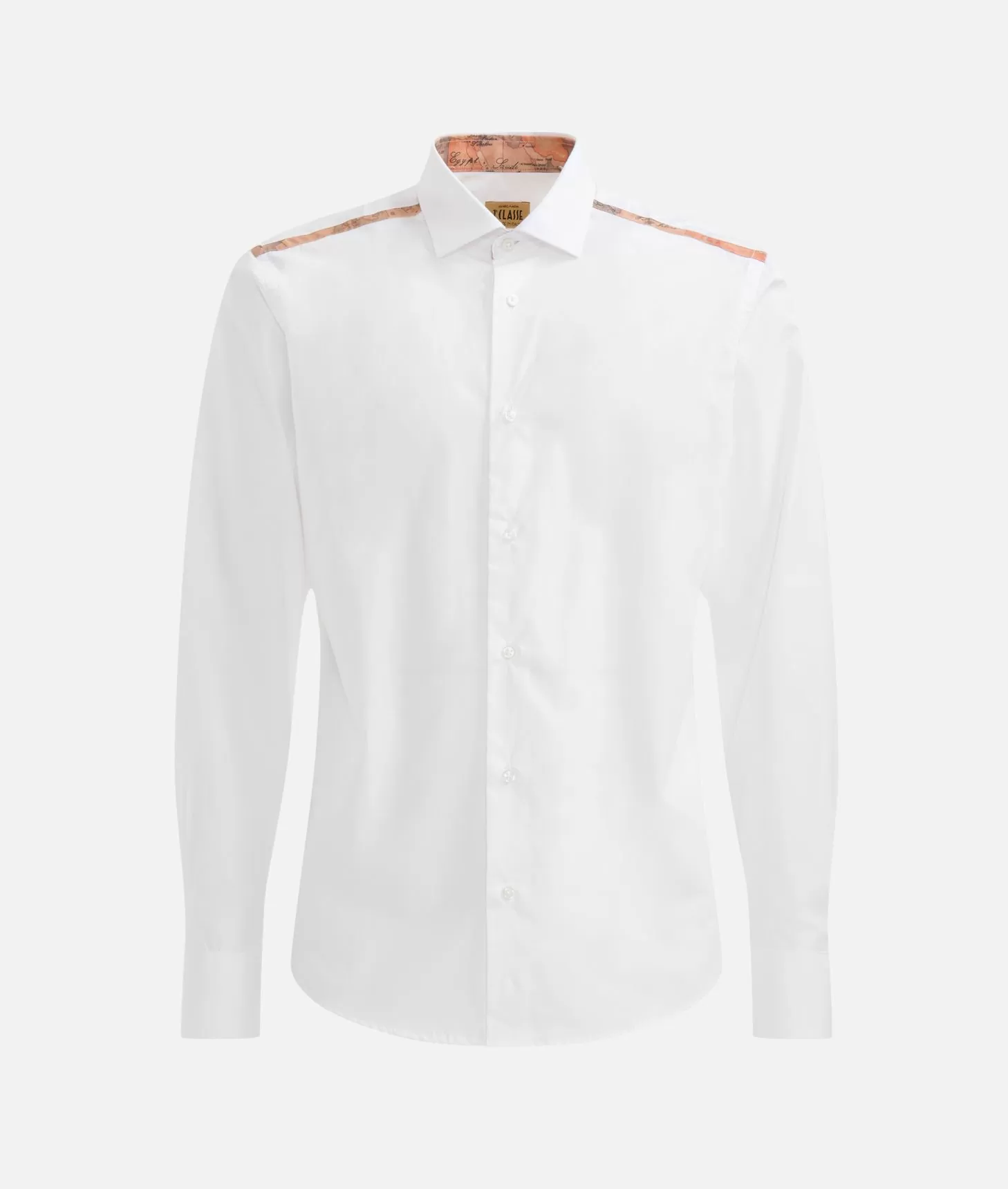 Alviero martini 1a classe Camicia slim in cotone con dettaglio spalle Bianca Prezzo di fabbrica
