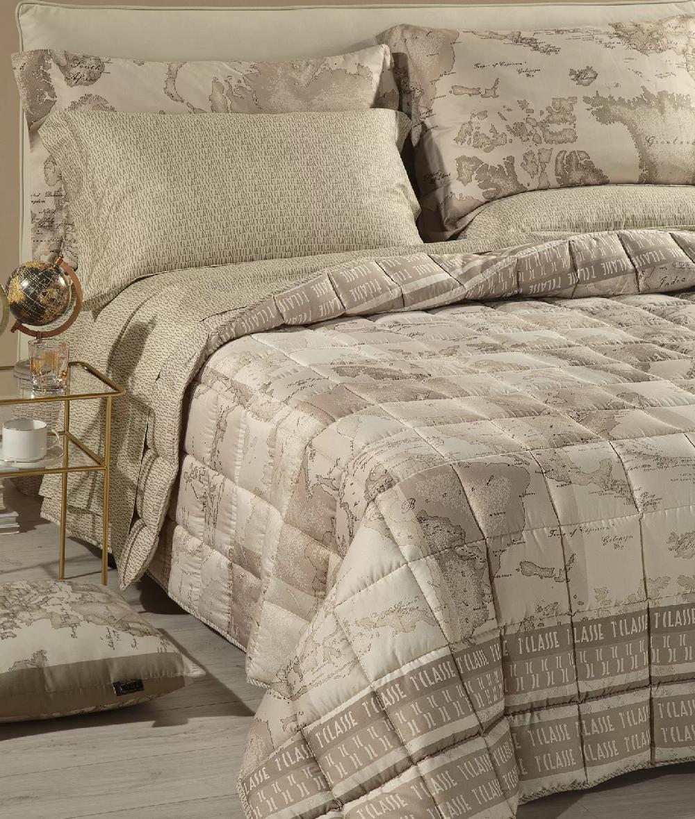 Alviero martini 1a classe Trapunta leggera in raso di cotone stampa Geo Safari Patchwork Fornitura limitata