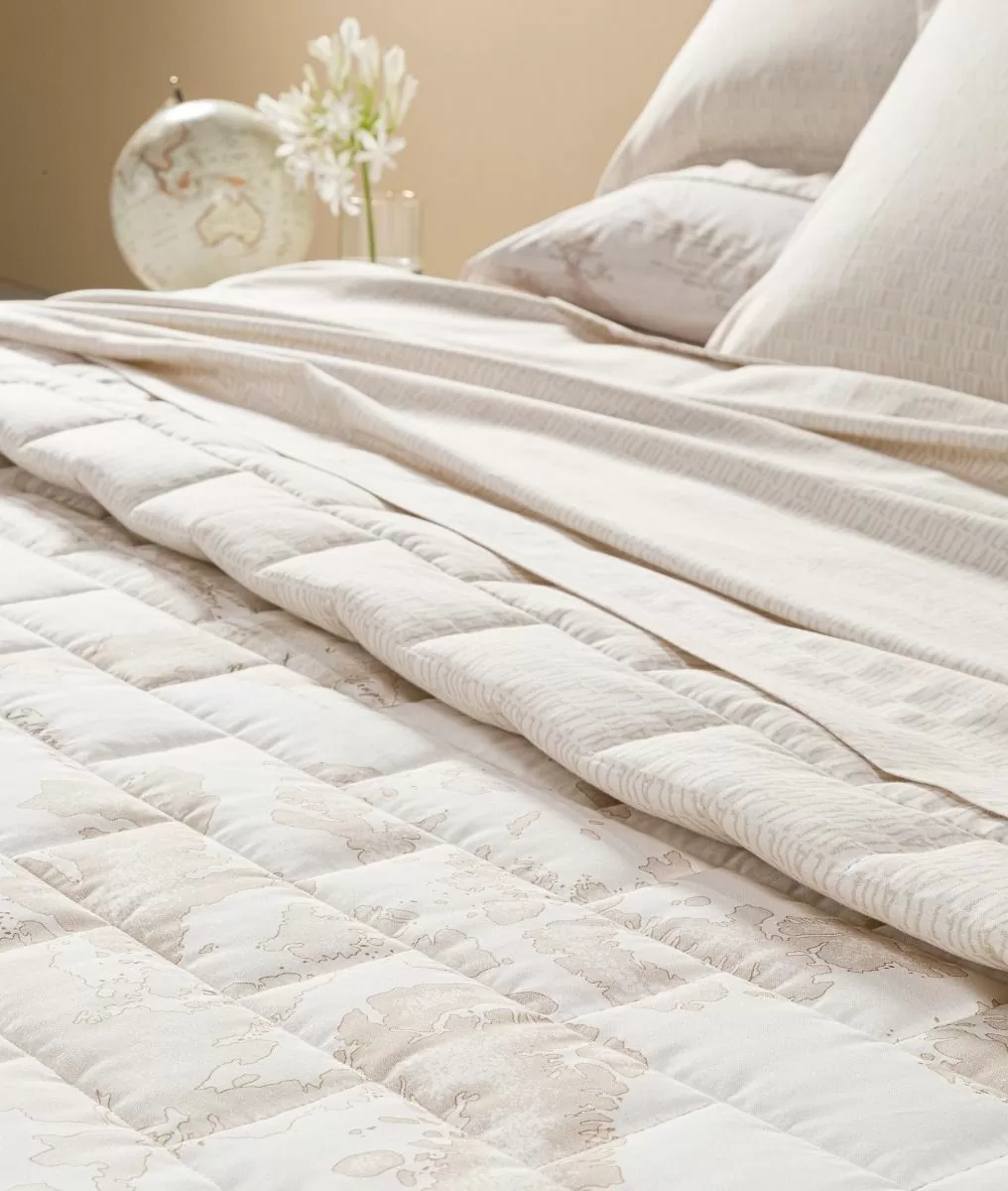 Alviero martini 1a classe Copriletto trapuntato Geo White Hotsell