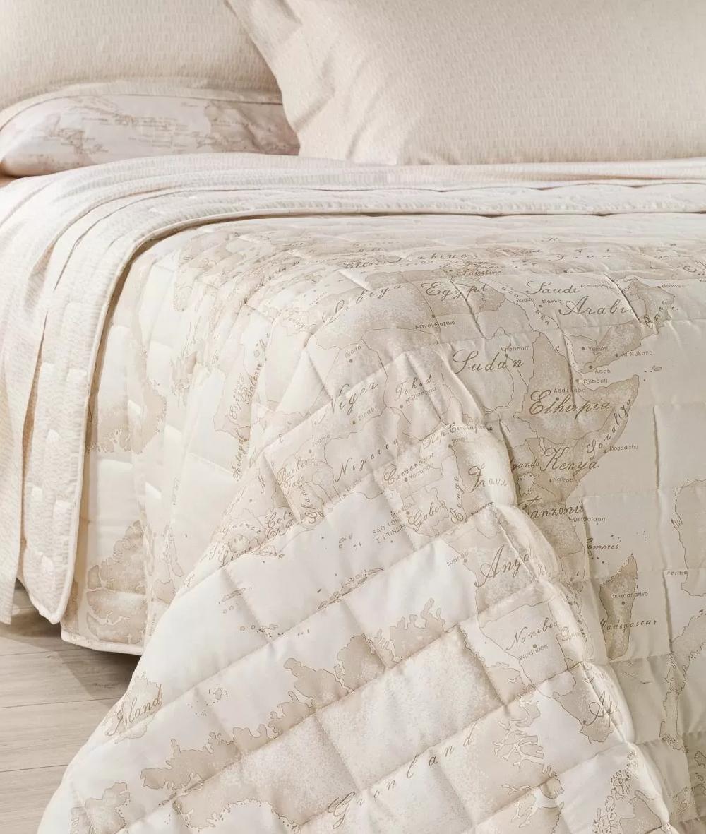 Alviero martini 1a classe Copriletto trapuntato Geo White Hotsell
