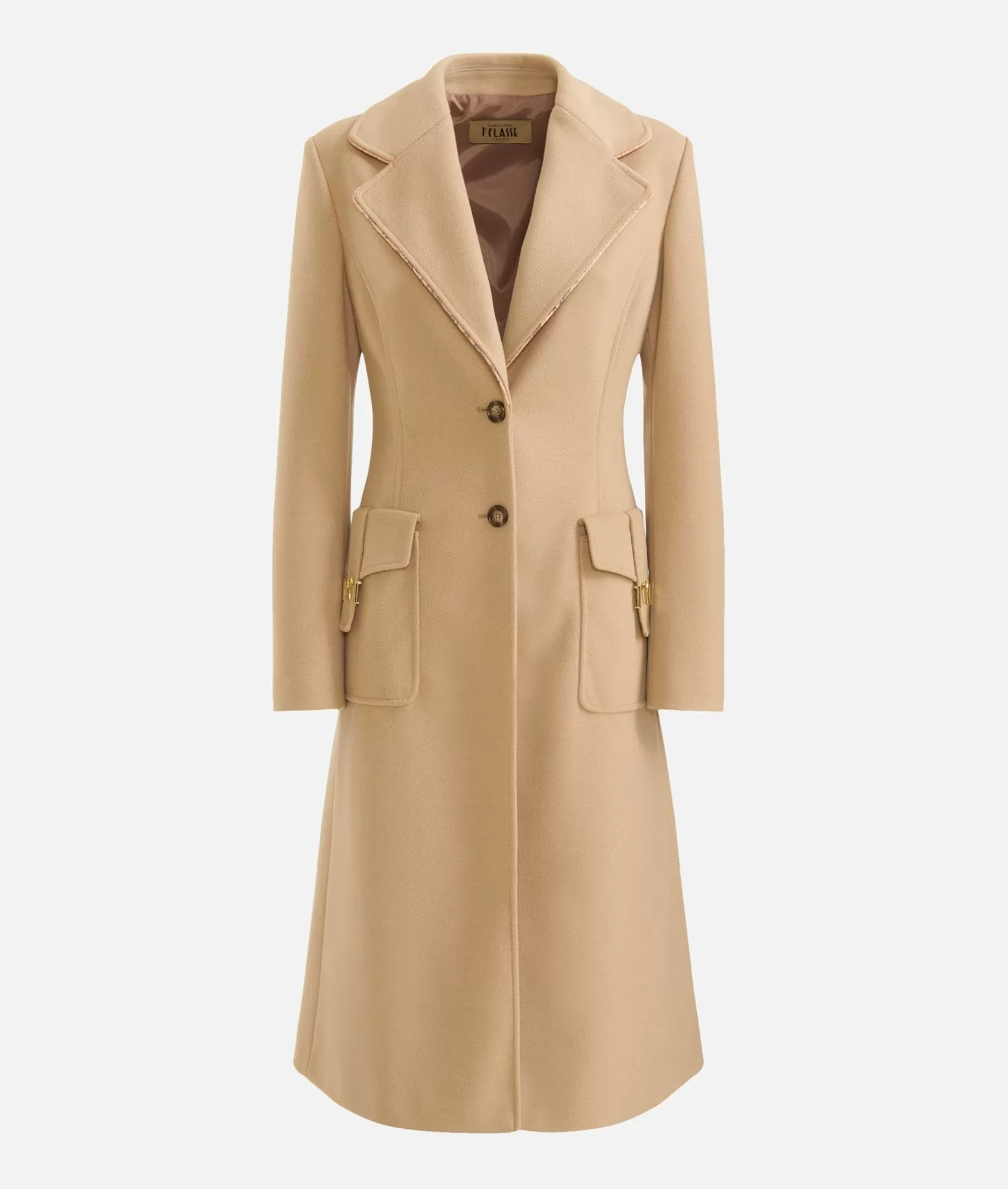 Alviero martini 1a classe Cappotto con dettaglio gioiello in velour Cammello Promozione