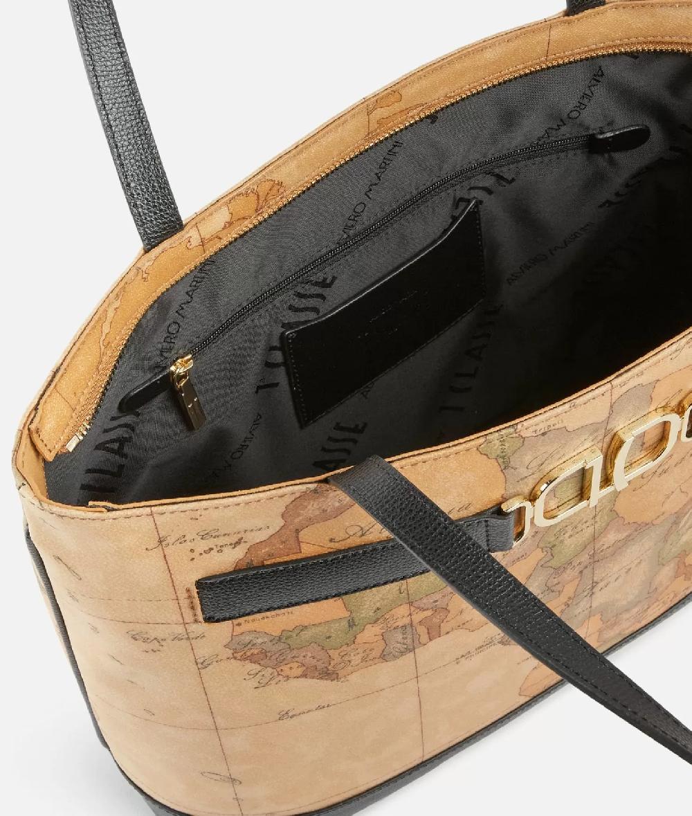 Alviero martini 1a classe 3D Geo borsa shopping Nera Promozione Limitata