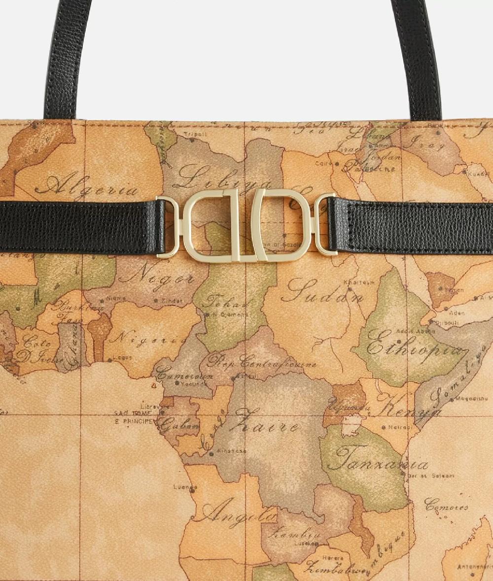 Alviero martini 1a classe 3D Geo borsa shopping Nera Promozione Limitata