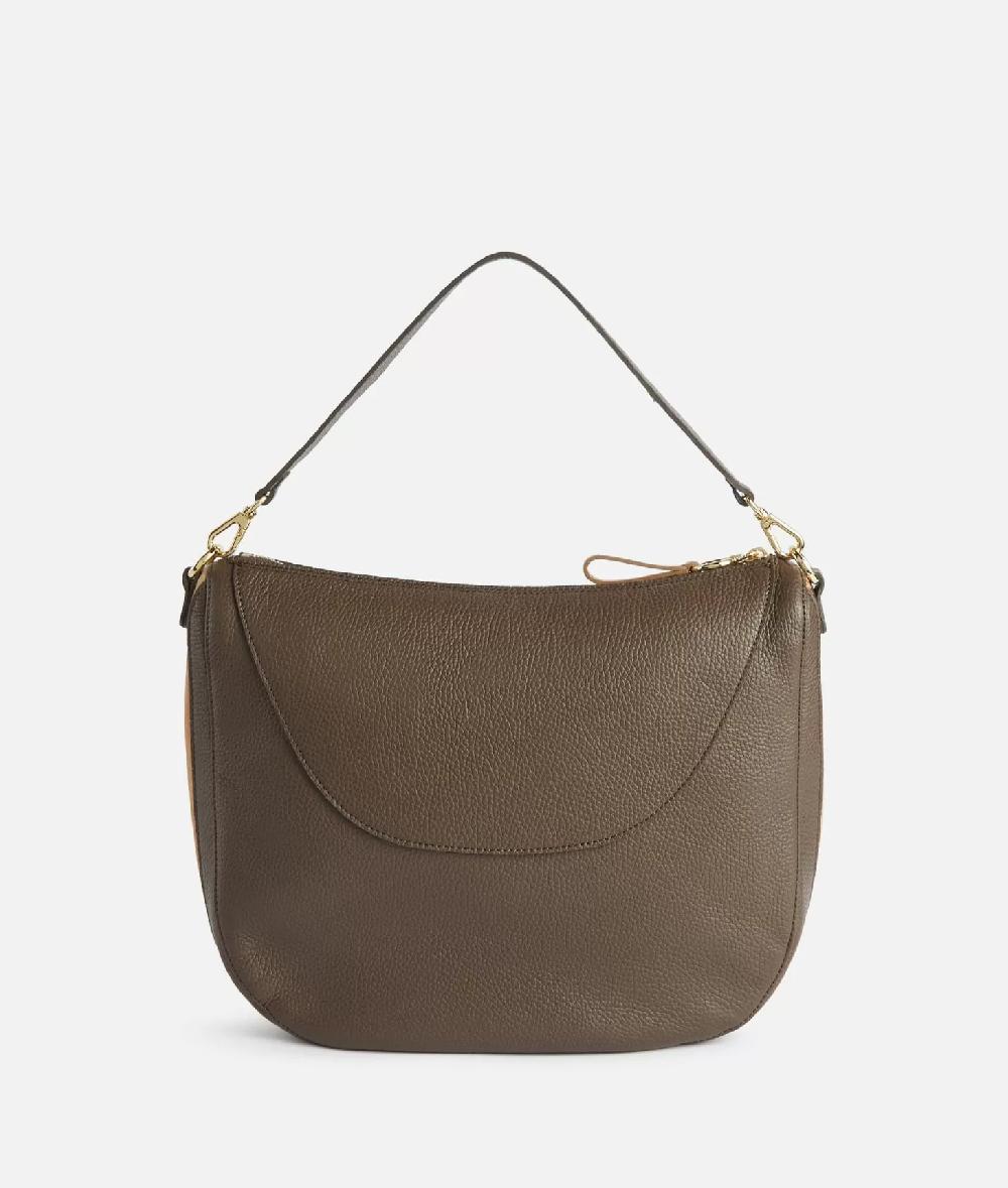 Alviero martini 1a classe Universe Leather tracolla a mezzaluna media Taupe Scuro Fino al 50% di sconto
