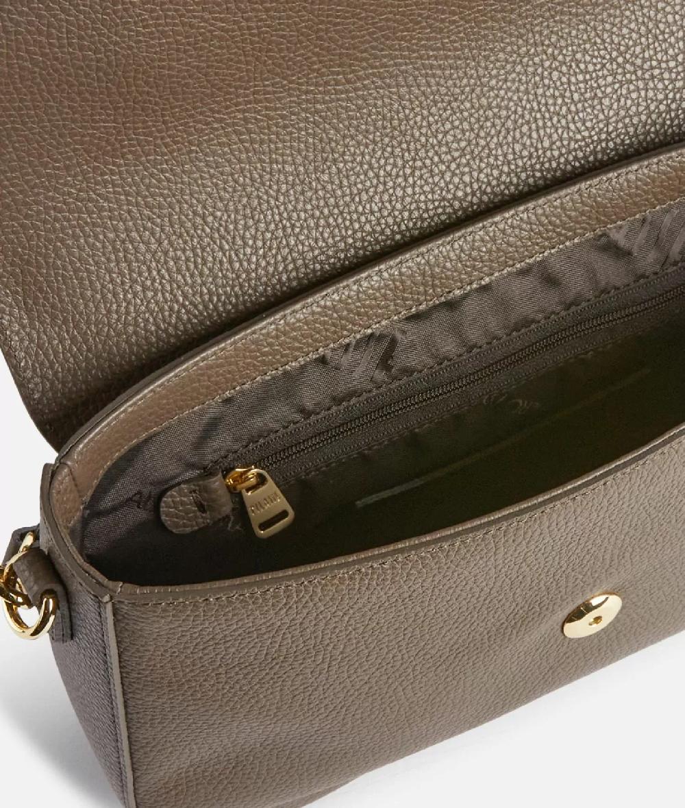 Alviero martini 1a classe Inspiring Bag tracolla con patta Taupe Scuro Vendita Economica