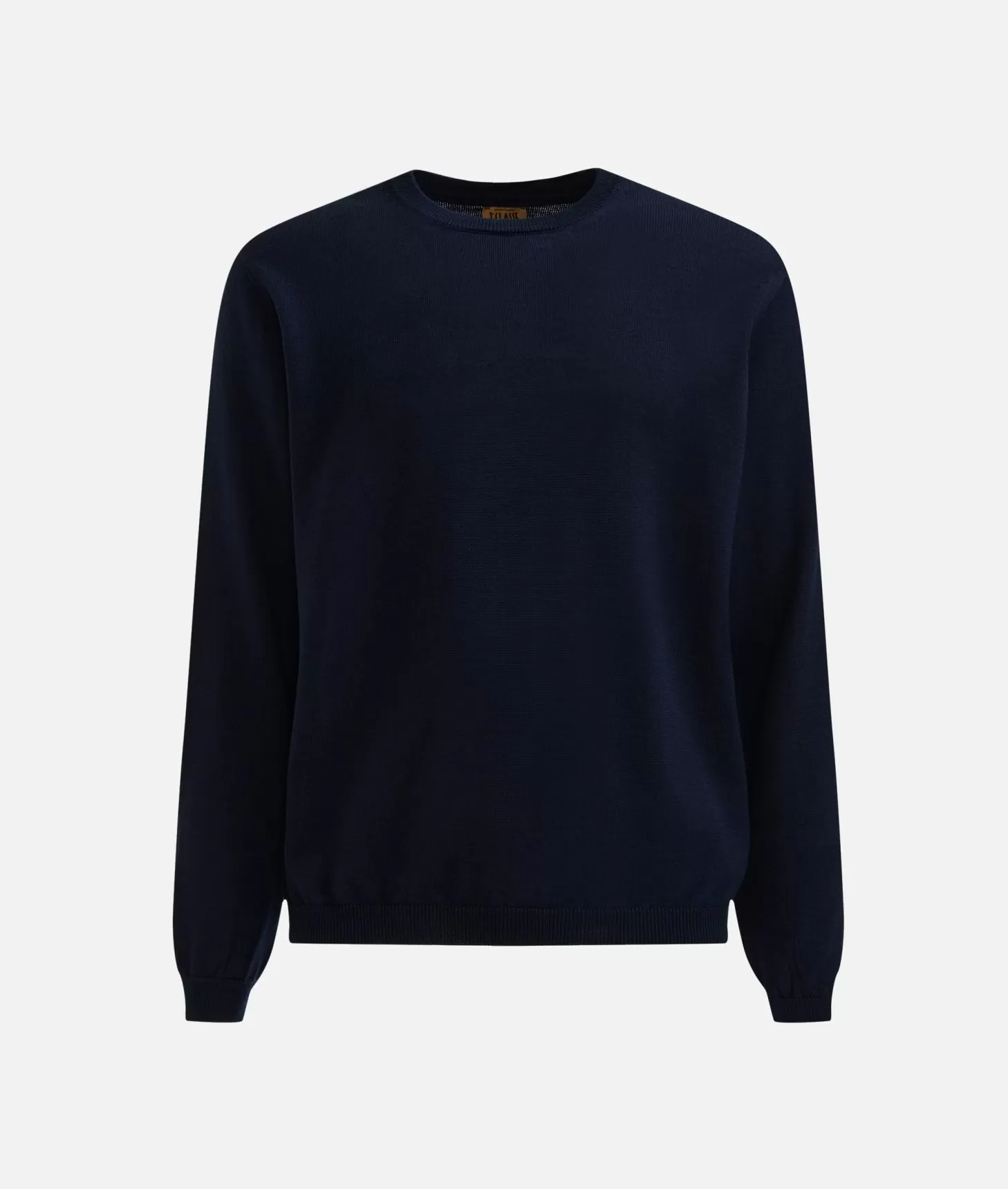 Alviero martini 1a classe Girocollo in filato misto lana con toppe Geo Classic Blu Notte In Saldo