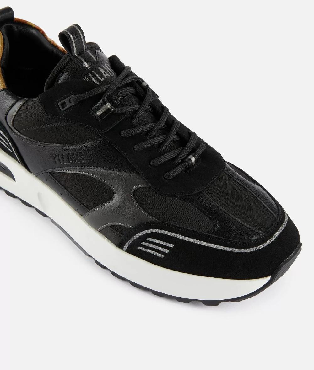 Alviero martini 1a classe Geo Road Abu Dhabi sneakers in nylon ed eco nappa Nere 2025