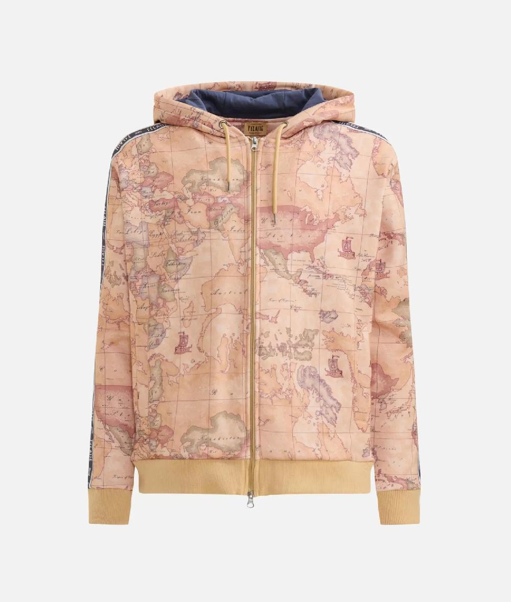 Alviero martini 1a classe Felpa con zip e loghi Geo Classic Prezzo Ridotto