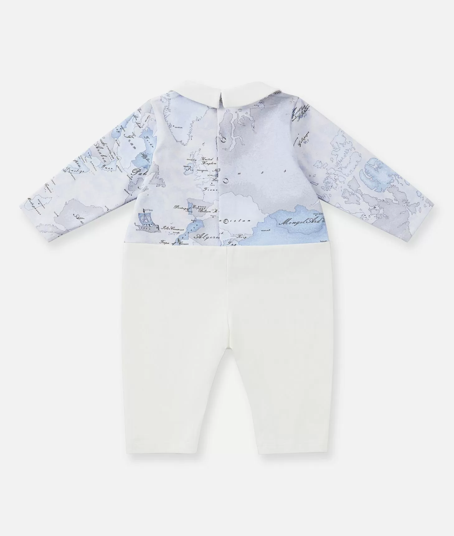 Alviero martini 1a classe Tutina in cotone senza piedini Geo Lord Azzurra 2025
