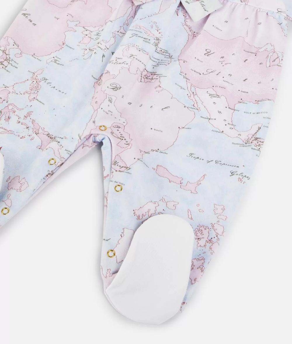 Alviero martini 1a classe Tutina in cotone con fiocco Geo Lady Rosa Qualità Garantita