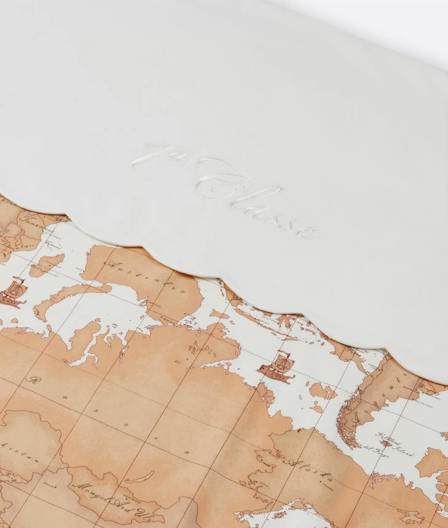 Alviero martini 1a classe Copertina con mappa Geo Classic Panna Consegna Veloce