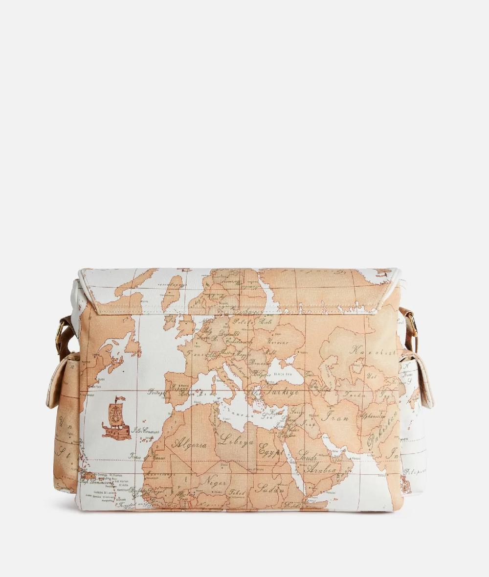 Alviero martini 1a classe Borsa a tracolla con mappa Geo Classic Panna Fino Al -60%