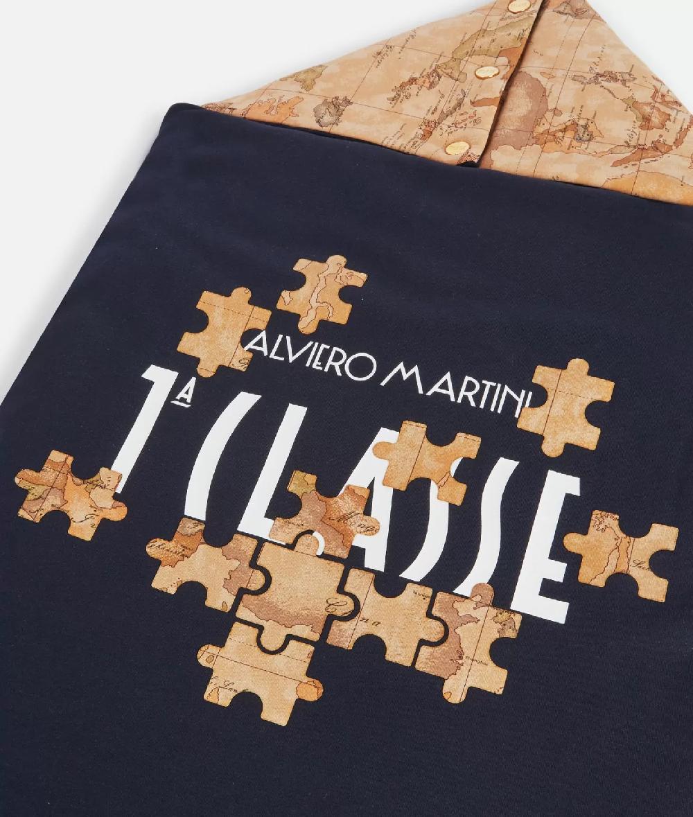 Alviero martini 1a classe Sacco nanna Geo Puzzle Blu Novità