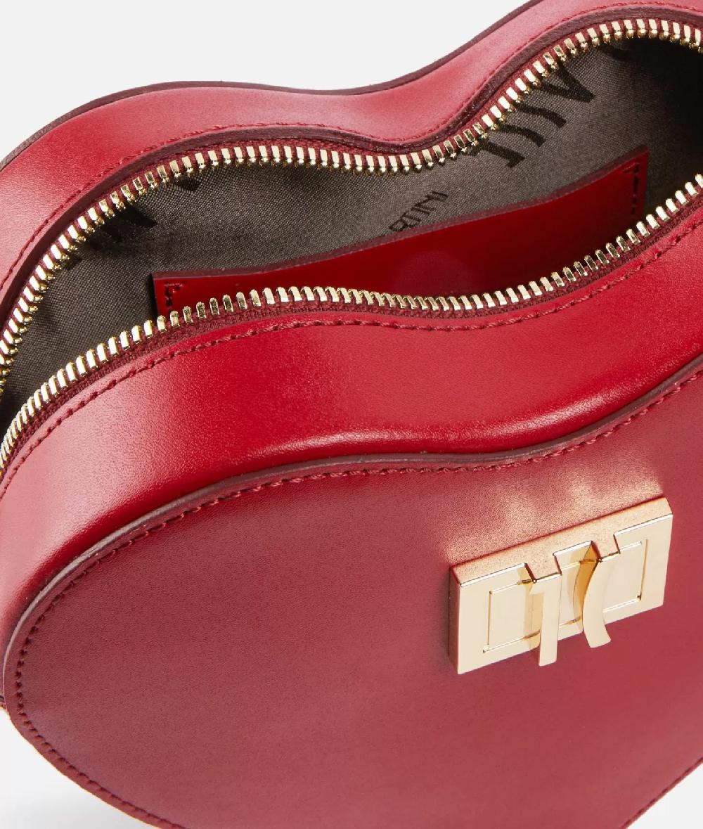 Alviero martini 1a classe Winter Spirit tracollina a cuore in pelle liscia Lampone Online