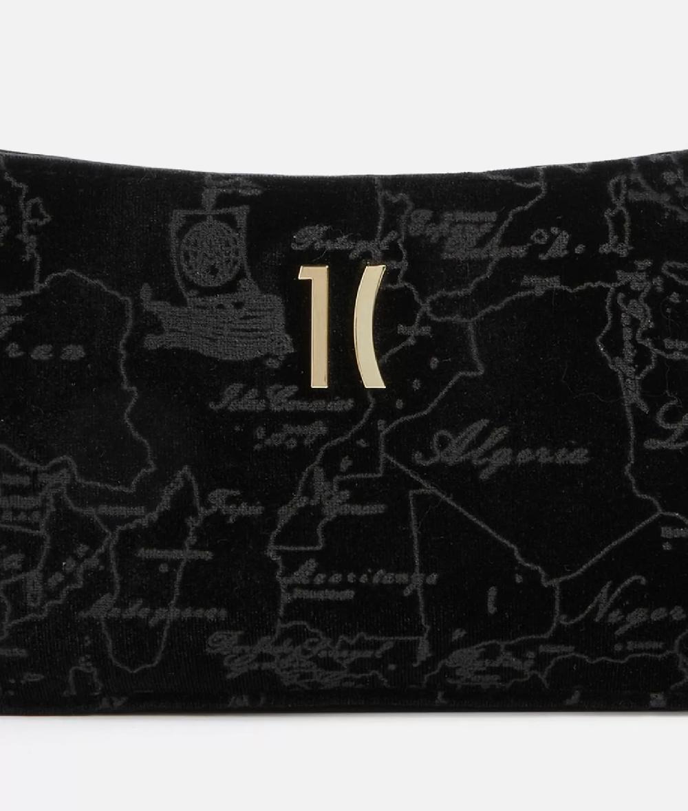 Alviero martini 1a classe Moments Bag pochette con tracolla e catena Nero Hotsell