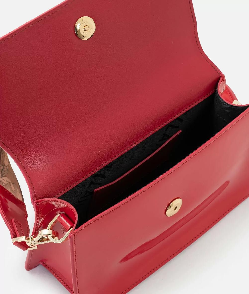 Alviero martini 1a classe Winter Spirit tracollina con patta in vernice Rossa In Saldo