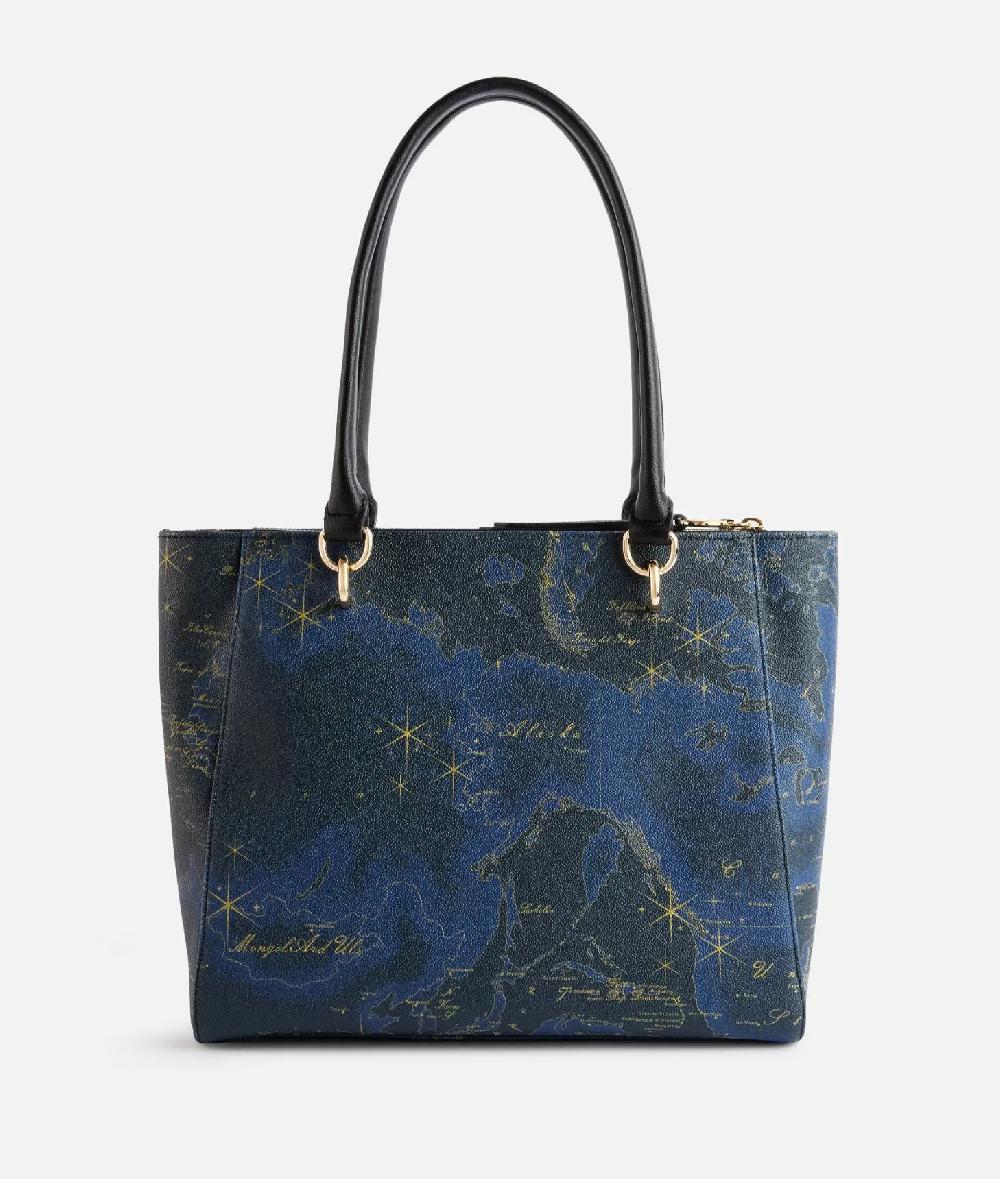 Alviero martini 1a classe Geo Midnight borsa shopping Blu Notte Spedizione Gratuita