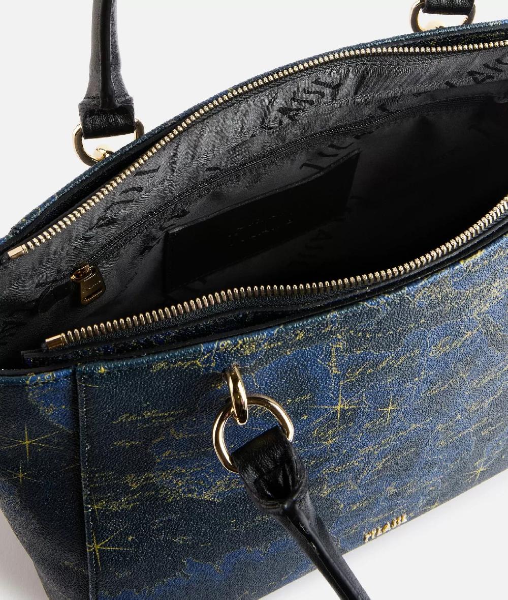 Alviero martini 1a classe Geo Midnight borsa shopping Blu Notte Spedizione Gratuita