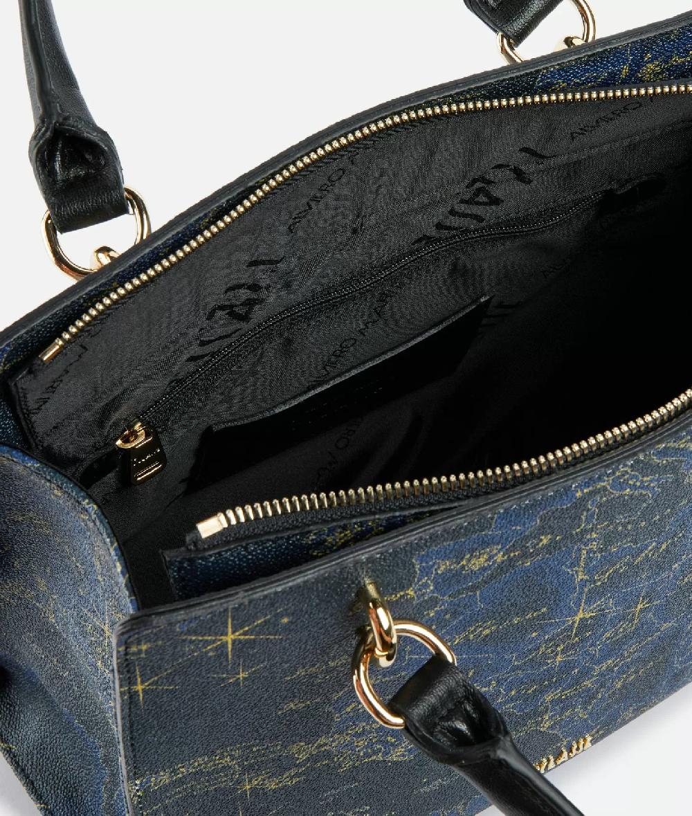 Alviero martini 1a classe Geo Midnight borsa a mano con tracolla Blu Notte Pezzi Unici
