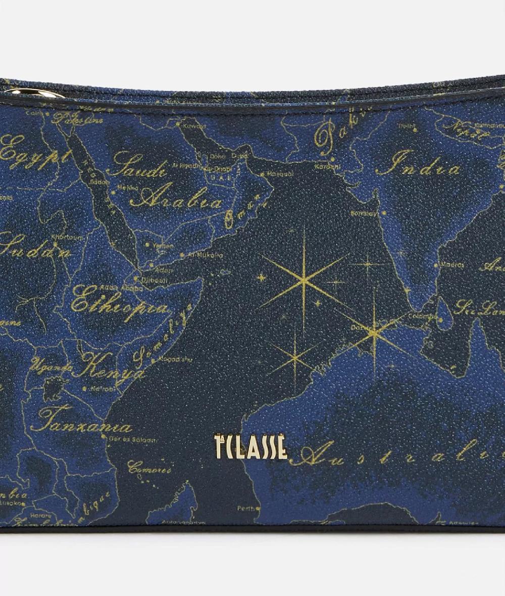 Alviero martini 1a classe Geo Midnight sottospalla con tracolla Blu Notte Soddisfazione Garantita