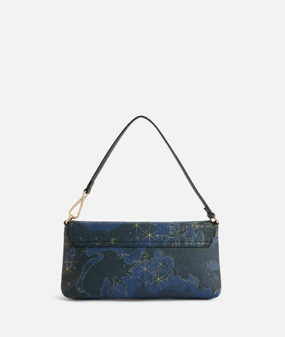 Alviero martini 1a classe Geo Midnight pochette con patta Blu Notte Qualità Garantita