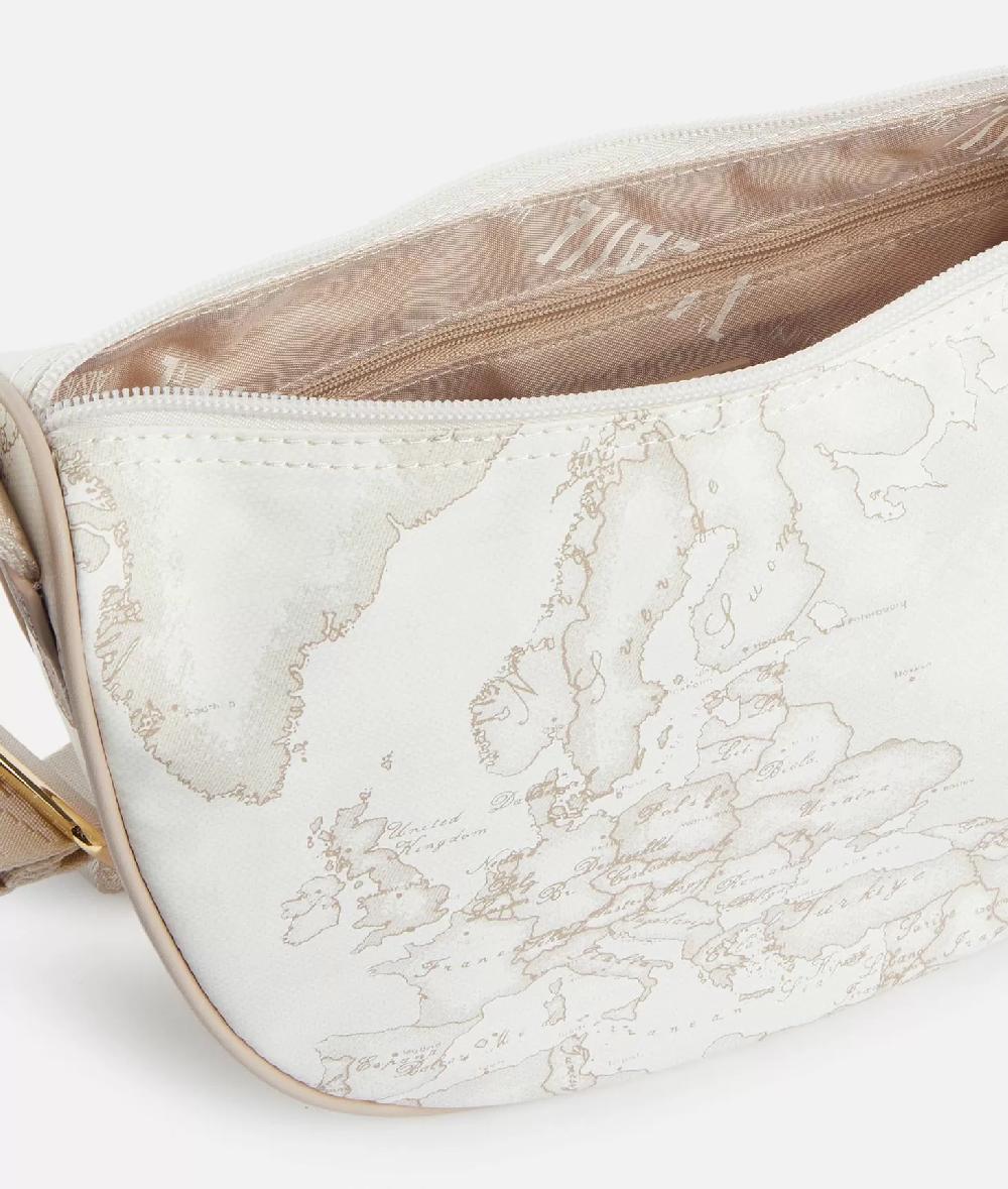 Alviero martini 1a classe Geo Soft White tracolla a mezzaluna piccola Shopping Online
