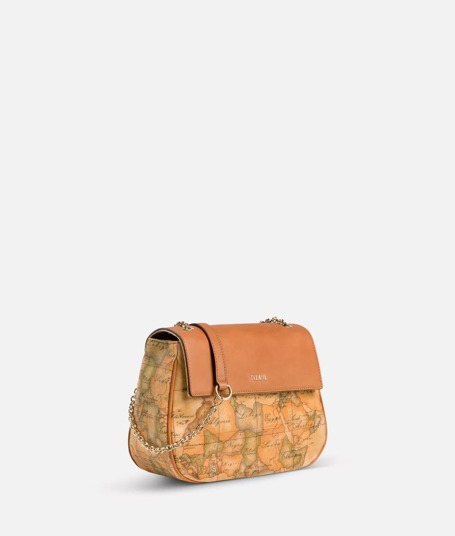 Alviero martini 1a classe Geo Classic Borsa mini con battente in pelle Nuova